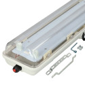 installation Réglette Étanche ATEX 2 Tubes LED T8 18W IP66 1200mm