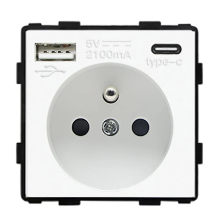 16A French socket USB A+C