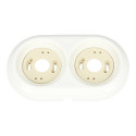 Marco porcelana doble blanco
