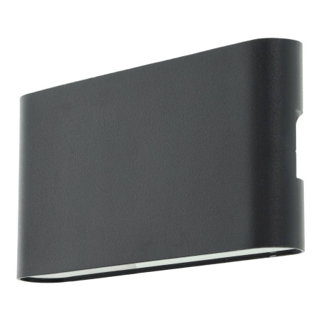 Aplique aluminio LED exterior negro