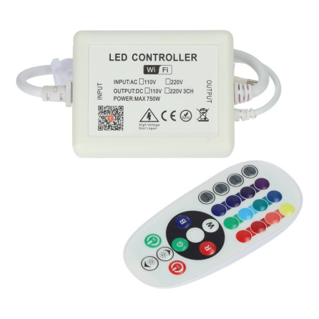 RGB 220V Wifi + IR striscia...
