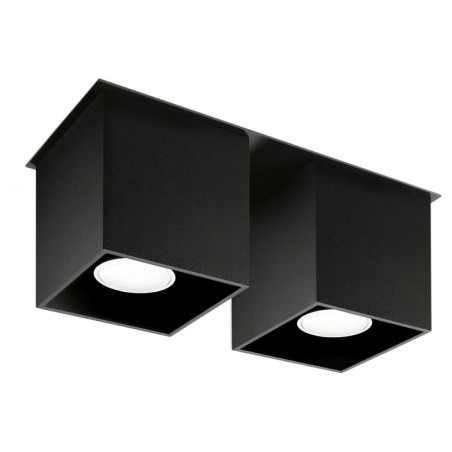 Lampada a soffitto QUAD 2 nero