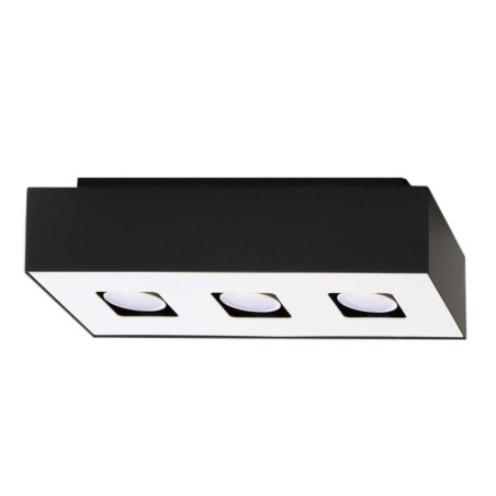 Lámpara de techo MONO 3 negra