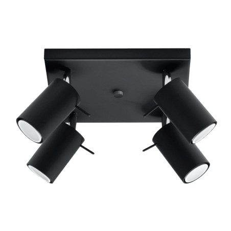 Plafón RING 4 negro