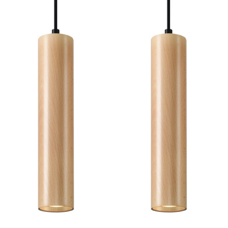 Hängeleuchte LINO 2 Holz