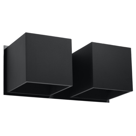 Lampada da parete QUAD 2 nero