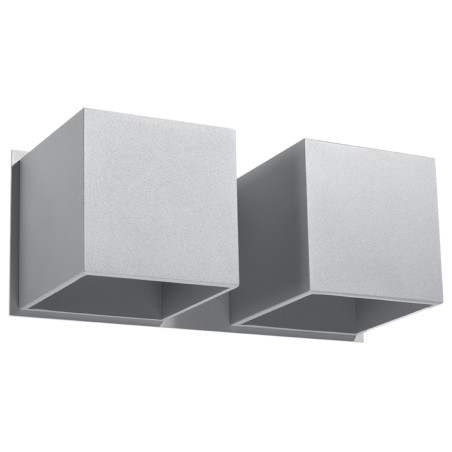Wandleuchte QUAD 2 grau