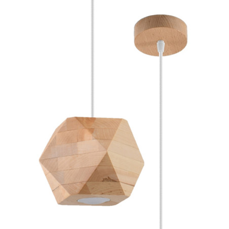 Pendant lamp WOODY natural...