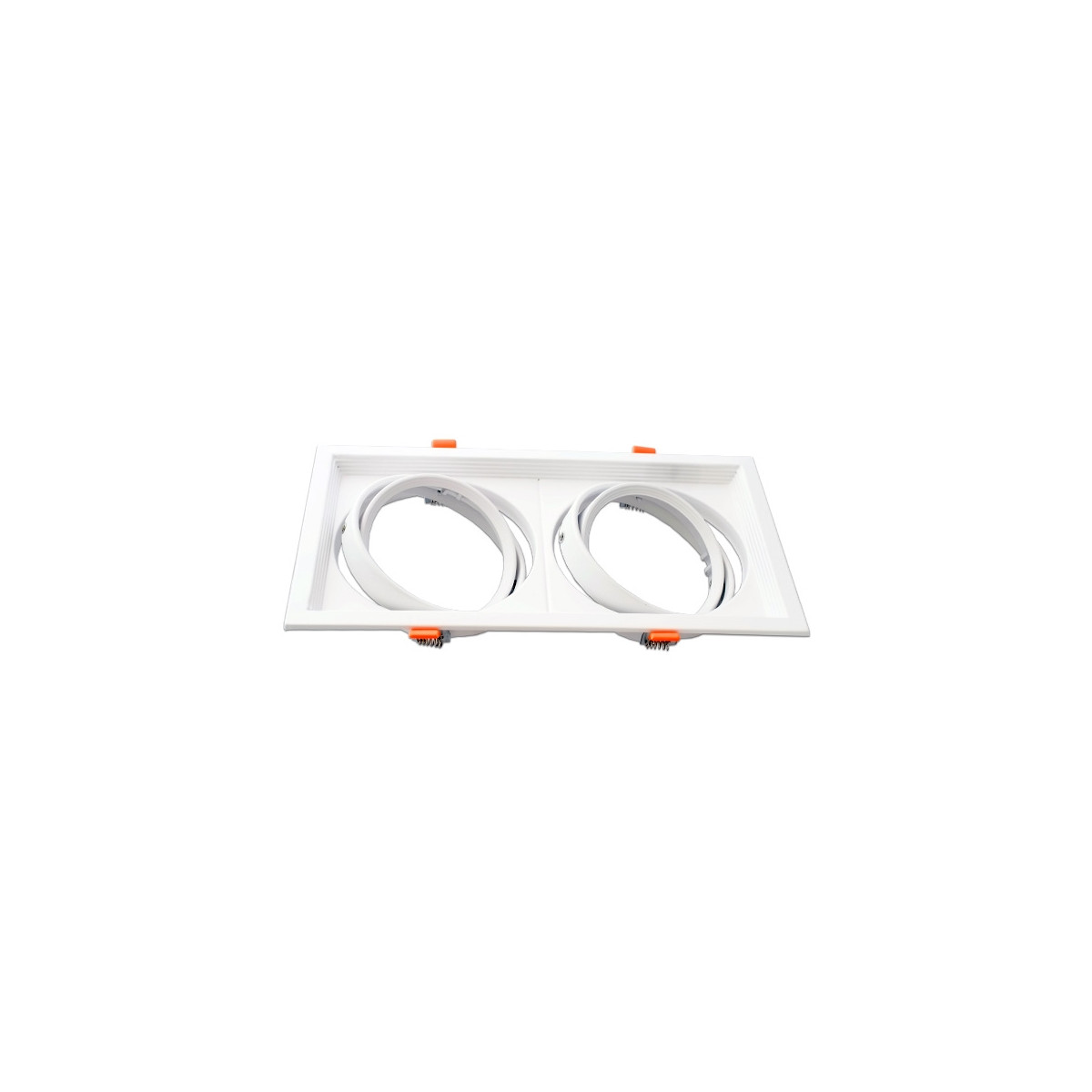 Moldura ajustável duplo para AR111 branco