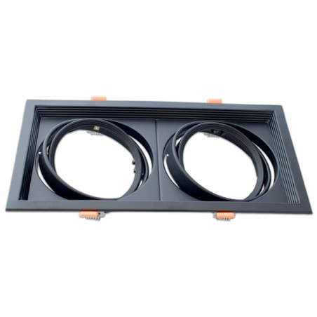 Marco orientable para AR111 color blanco