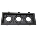 Telaio triplo regolabile per AR60 colore nero