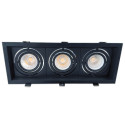 Marco orientable triple para AR60 color negro
