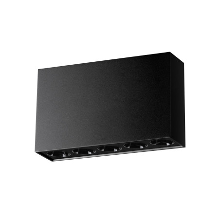Plafón SOLE negro LED