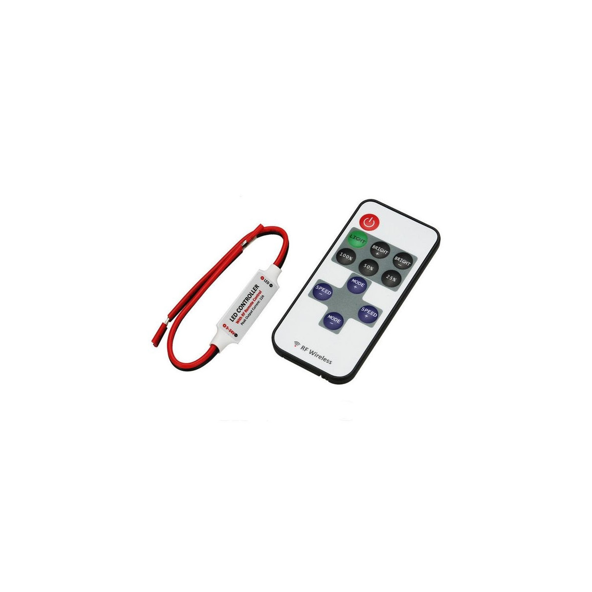 Controlador y mando a distancia led