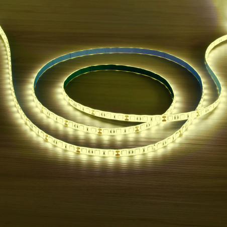 Tira LED 24V SMD 14.4W/m IP20 4200lm 10mm Ancho IP65 - Rollo 5 metros Luz cálida