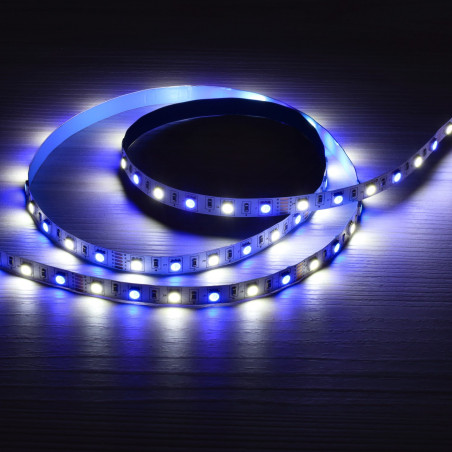 Tira LED 12V RGBW 14.4W/m 4200lm 10mm Ancho IP65 - Azul