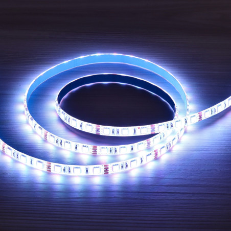Tira LED 12V RGB Impermeable 14.4W/m 4200lm 10mm Ancho IP65 - Rollo 5 metros