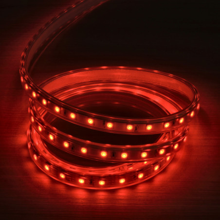 Tira LED 220V RGB Enchufe Rápido 10W/m 840lm 104mm Ancho IP65