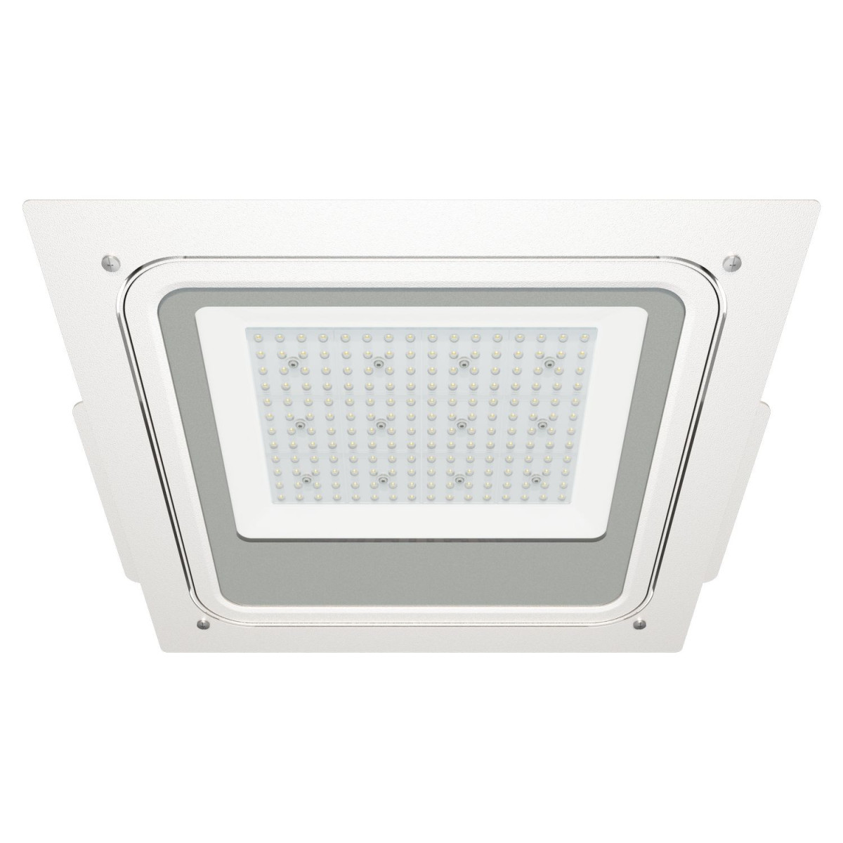 Projetor LED ATEX 100W 120° IP66 de Superfície ou Embutir para Postos de Combustível