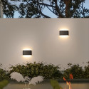Aplique aluminio LED exterior negro