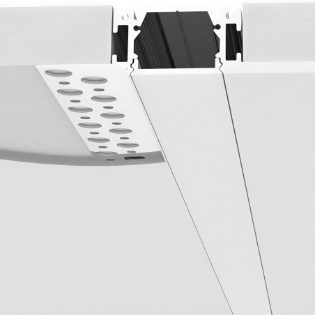 Aluminium Einbauprofil für Gips / Trockenbau für LED-Streifen