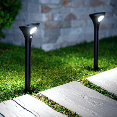 Baliza Solar LED de Pie 62 cm con Sensor de Movimiento PIR IP65
