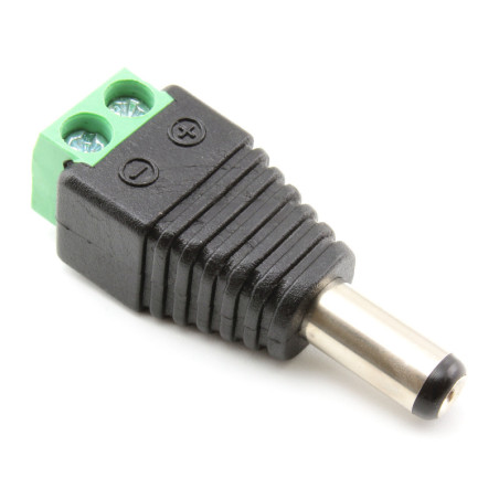 DC-Jack-Stecker (männlich) mit Schraubklemmen
