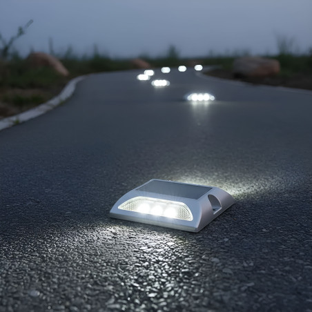Baliza Solar LED Flash de Carretera con Reflector 6 LEDs IP65