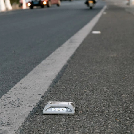 Baliza Solar LED Flash de Carretera con Reflector 6 LEDs IP65