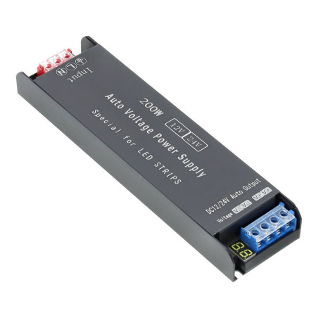 LED-Transformator 200W mit Automatischer Anpassung 12V/24V