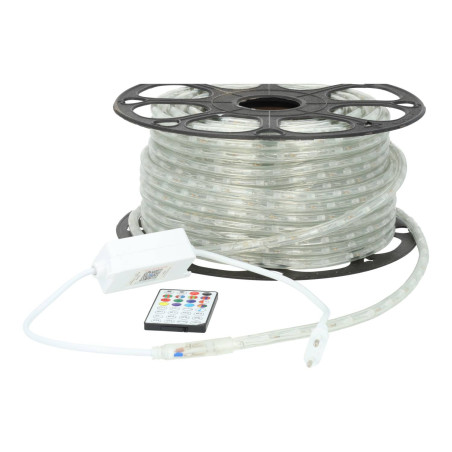 Controlador para Fita LED 220V RGB IC com Comando RF e Bluetooth