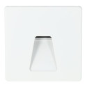 Segnapasso LED Esterno 3W Incasso Parete Trapezio Bianco