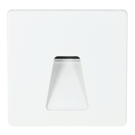 Balise LED Extérieure 3W Encastrable Murale Carré Trapèze Blanc