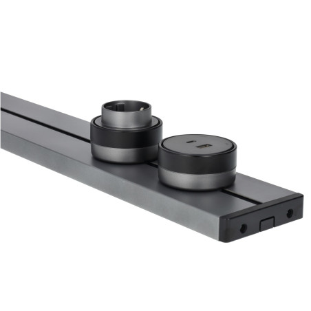 Prise USB A+C 3.1A pour rail coulissant