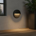 3W LED-Außenleuchte Rund Wandmontage