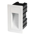 Baliza LED Exterior 3W Embutida Vertical branco