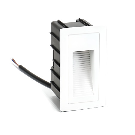 Outdoor Recessed Vertical LED Step Light 3W 57x103mm white