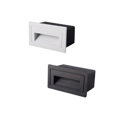 Baliza LED Exterior 3W Embutida Horizontal