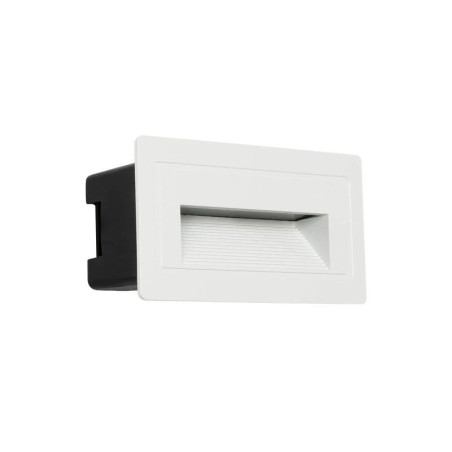 Balise LED Extérieure 3W Encastrable Horizontale blanc