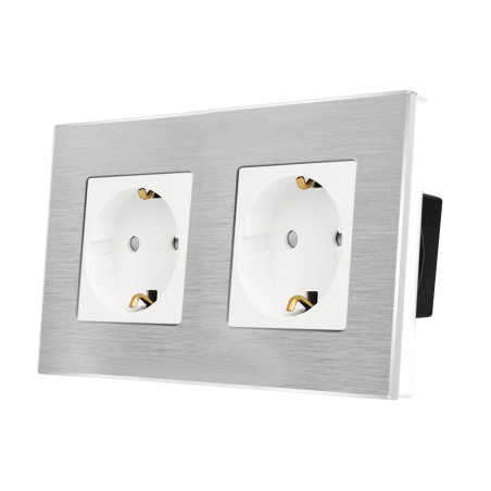 Cornice in Alluminio Spazzolato per Meccanismo a 2 Elementi  Serie Crystal