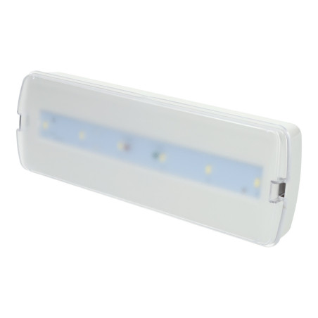 Lampada di Emergenza LED 3W Permanente / Non Permanente con Auto-test