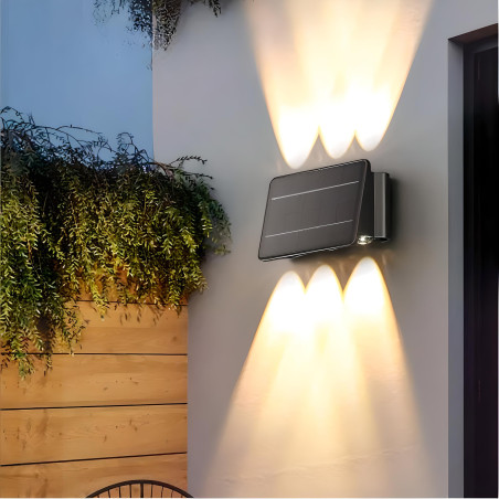 Applique Solare LED Bidirezionale 6 LED