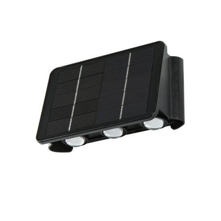 Bidirektionale Solar LED Wandleuchte 6 LEDs IP65