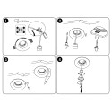 Aro Downlight Integración Escayola/Pladur Ø100mm para Bombilla GU10