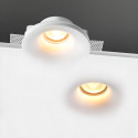 Aro Downlight Integración Escayola/Pladur Ø130mm para Bombilla GU10