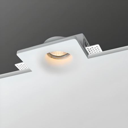 Aro Downlight Integración Escayola/Pladur 120x120mm para Bombilla GU10