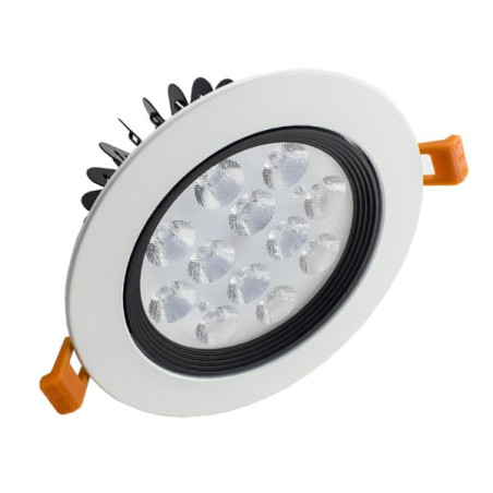 Led Downlight 12W moldura branca