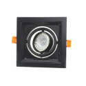 Marco orientable negro para bombilla dicroica
