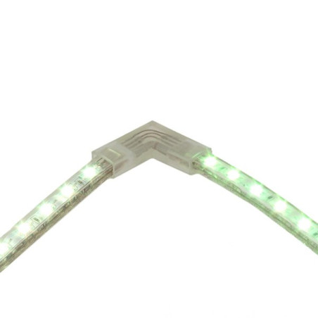 Conector en L tira LED 220V RGB