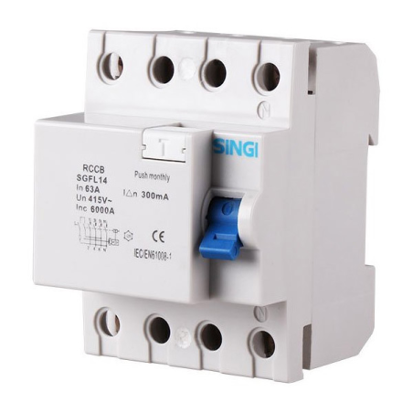 Interruptor diferencial 4P...
